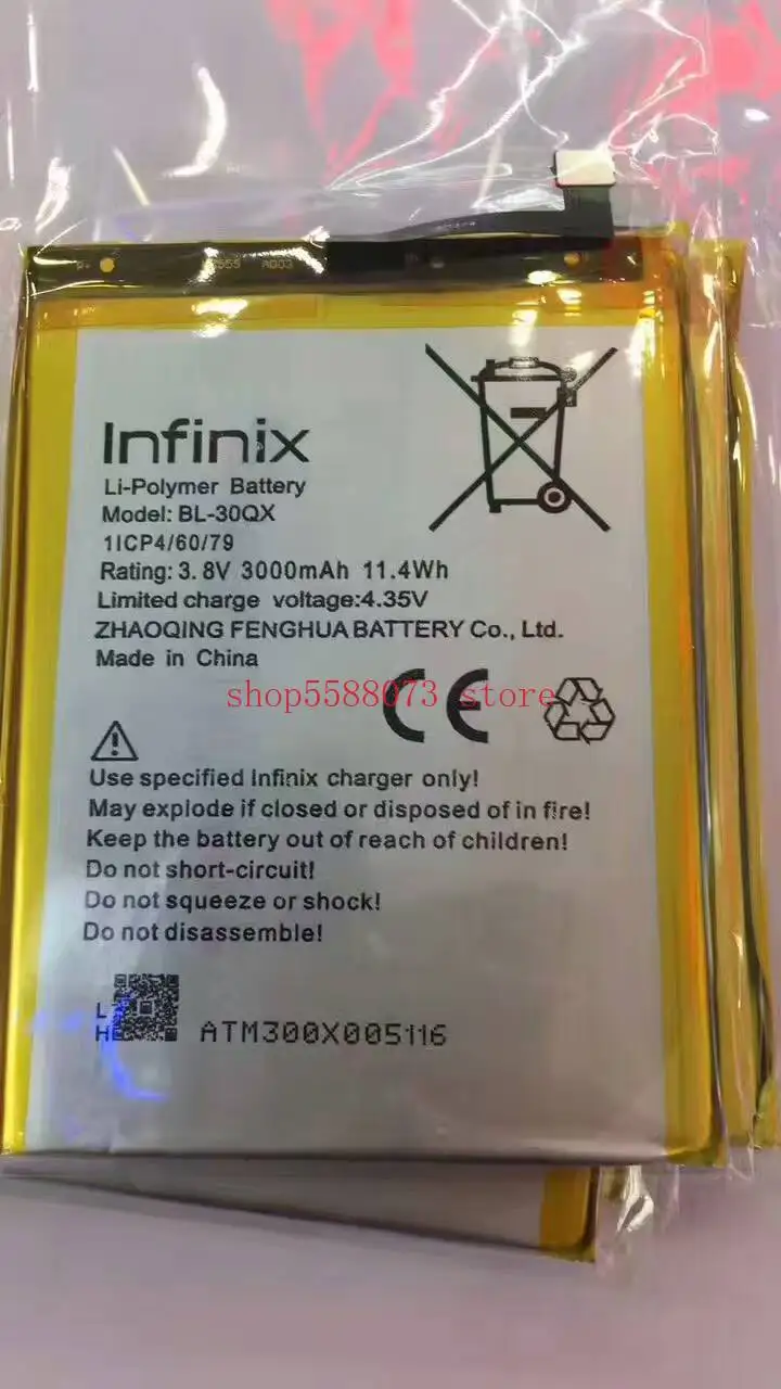 

High Quality 3000mAh BL-30QX battery for Infinix Hot S X521 X 521 BL-30QX mobile phone