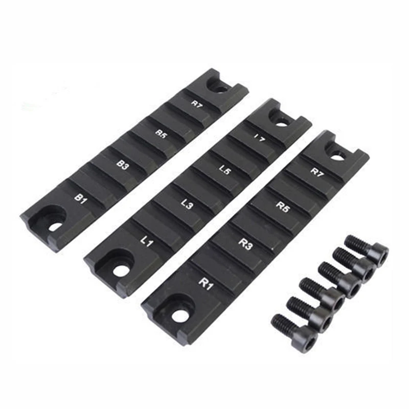

ar15 accessories Aluminum 3pcs 98mm Picatinny Rail Set for G36 G36C series for hunting Black