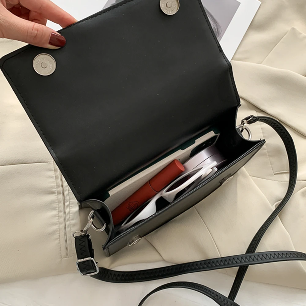 Сумка на плечо плетеная с клапаном Женская саквояж кросс-боди из