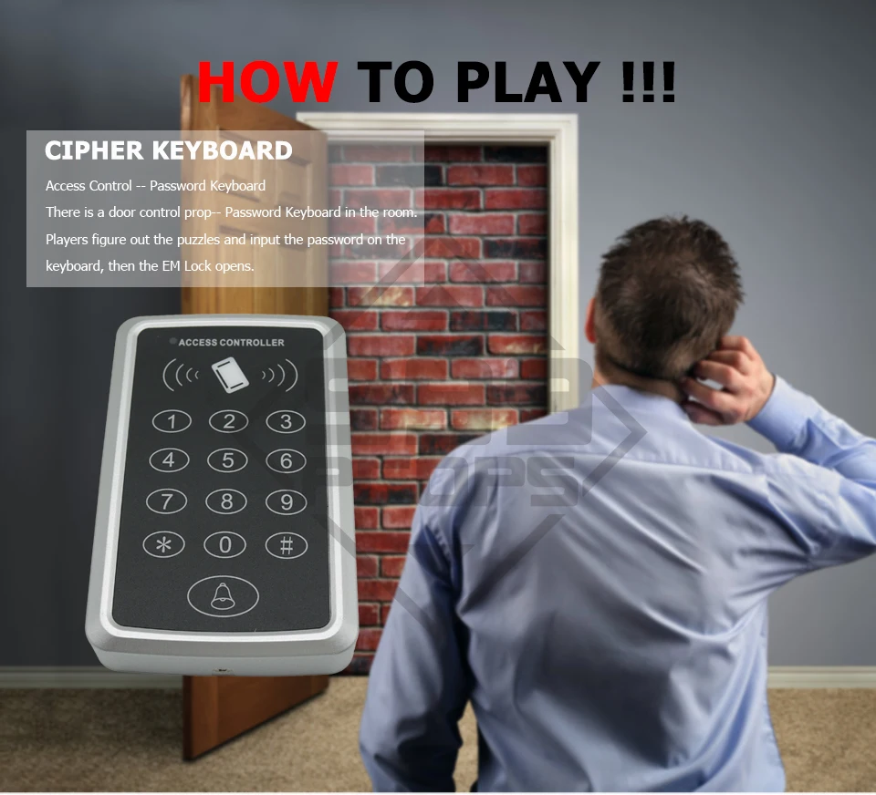 999 реквизит номер escape cipher клавиатура введите правильный пароль для разблокировки или также можно использовать IC card trigger Потайная комната