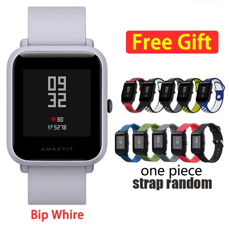 Bip-cloud-R Xiaomi huami Amazfit Bip gps Молодежные мужские и женские умные часы 2 Bluetooth пульсометр Huami xiaomi Amazfit Bip Lite pk BIP GTS - Цвет: Bip-cloud-R
