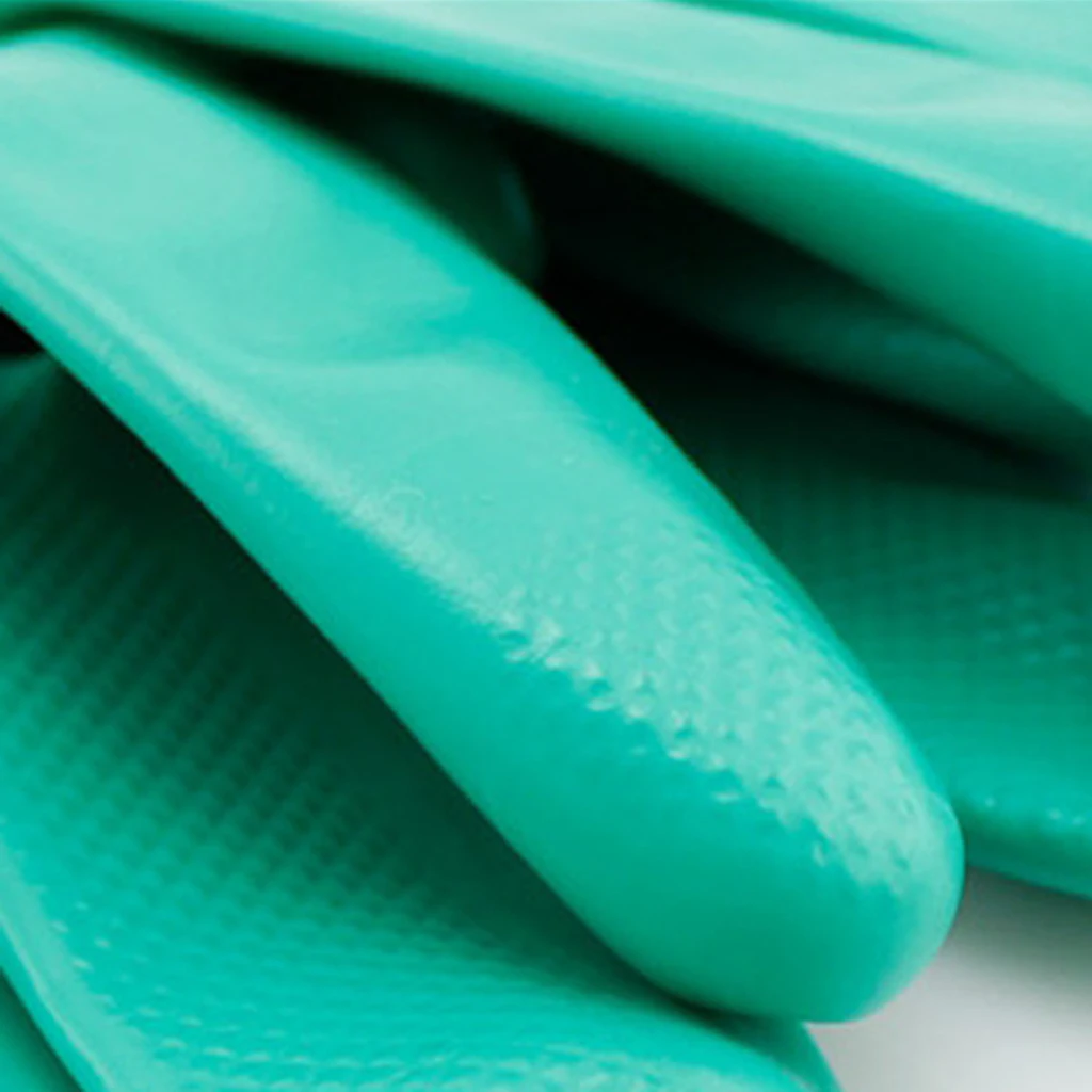 Зеленые Нитриловые Перчатки-без порошка латексные резиновые лабораторные