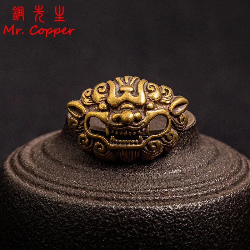 Латунный декоративный соединительный элемент с заклепками в стиле ретро Львиным