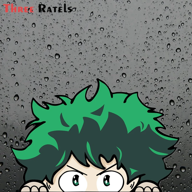 Three Ratels FC220 Милый Забавный 3D IZUKU MIDORIYA Peeker аниме Peeking наклейка окно автомобиля