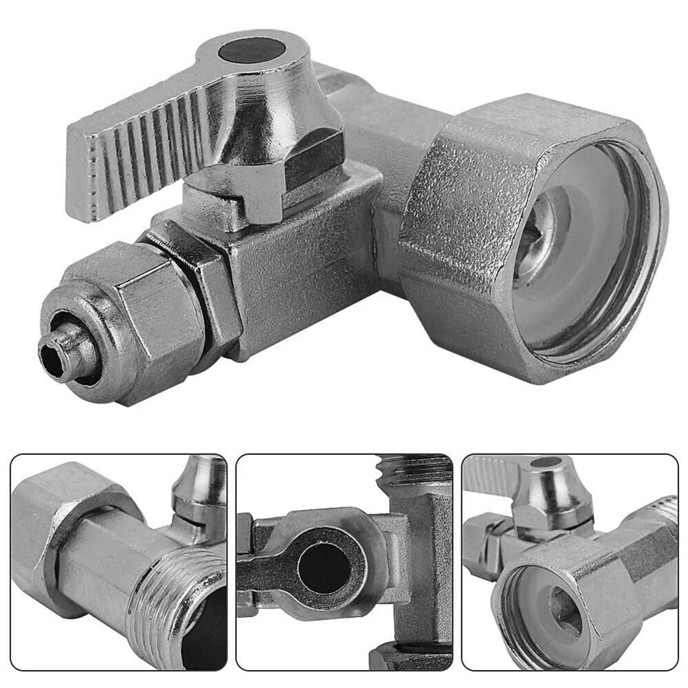 

1/2In To 1/4In Water Purifier Water Inlet Three-way Ball Valve Switch Water Purifier Faucet Joint 4 Points To 2 Points Valve
