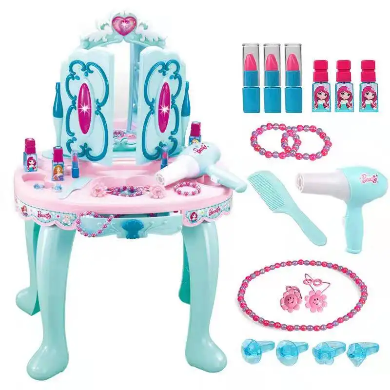 Имитация АБС детский подарок праздничный двухцветный туалетный столик для