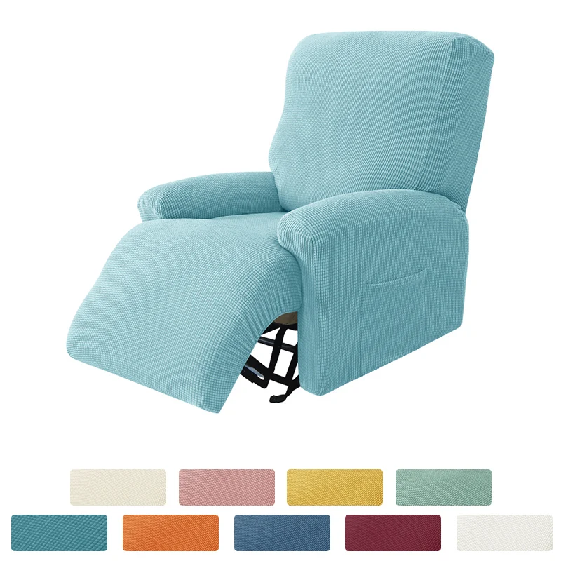 

16 Colors Solid Color Sofa Covers European Style Recliner Stretch Sofa Cover Modern Polar Fleece Furniture Protection Sofa Cover