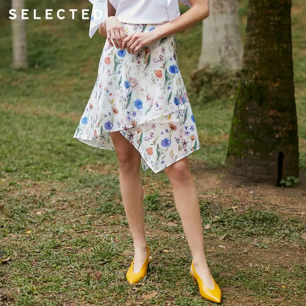 Женская юбка трапециевидной формы на шнуровке с принтом для путешествий S |