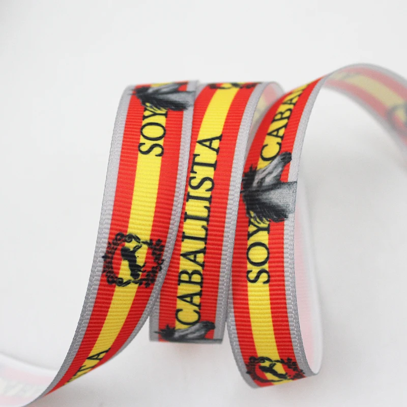 

Cartoon horse printed grosgrain ribbon 9-75mm DIY handmade materials christmas wedding gift wrap tape ribbons