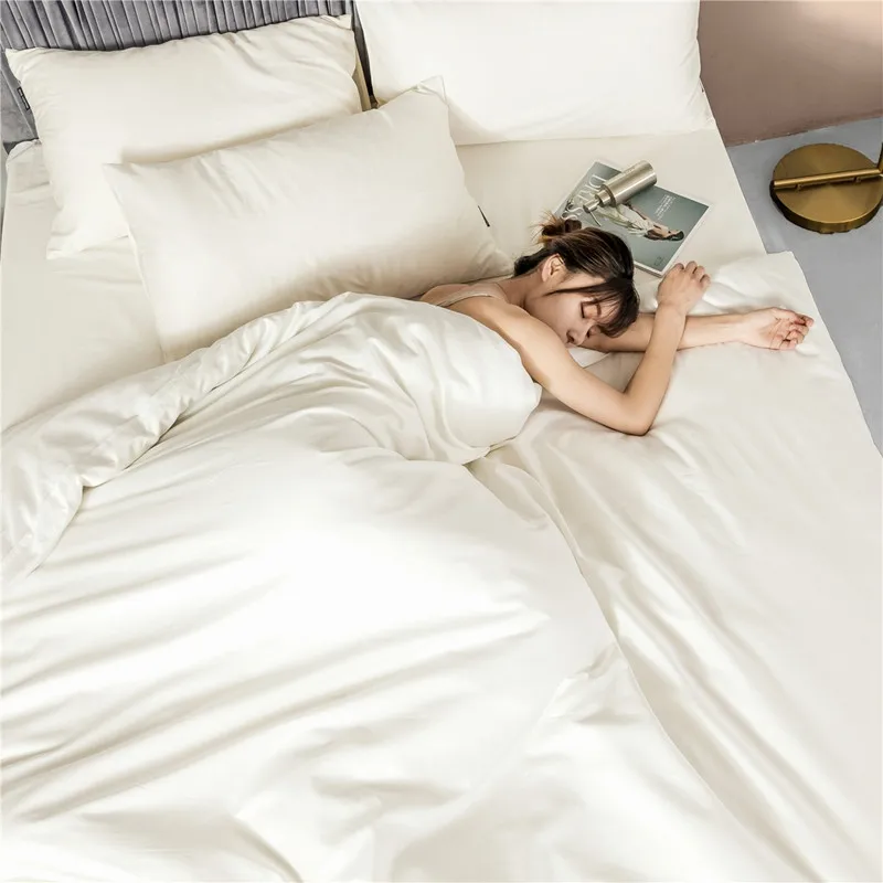 Комплект постельного белья из египетского хлопка мягкий пододеяльник простыня