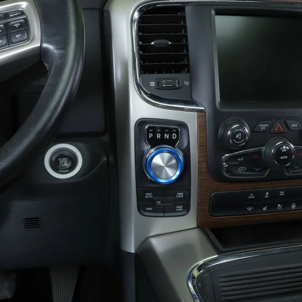 Ручка переключателя из алюминиевого сплава кольцевая Крышка для 2013-2017 Dodge Ram 1500