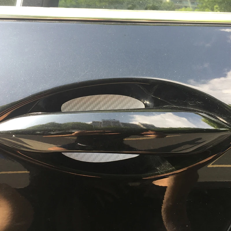 Наклейка на дверь автомобиля из углеродного волокна 4 шт./компл./набор устойчивые