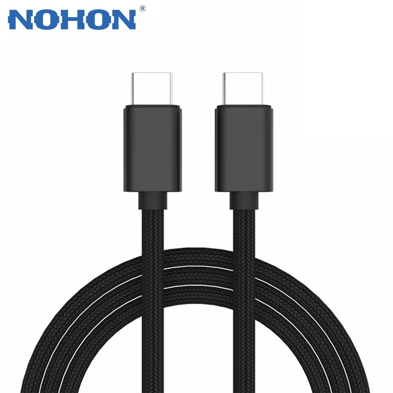 NOHON usb type C кабель для USB C кабель для samsung S10 Xiaomi Мобильный телефон USB C PD Быстрая зарядка зарядное устройство Шнур USB-C type-C кабель