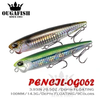 pencil fishing lures whopper floating topwater lures weights 14 3g 10cm pesca for trolls fish tackle isca artificial hard baits