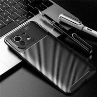 for xiaomi 11 cases soft silicone tpu case carbon fiber armor phone case cover for xiaomi 11 luxury frame shockproof coque cases