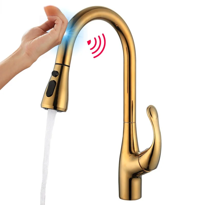 

Смеситель кухонный с сенсорным управлением, поворот на 360 градусов