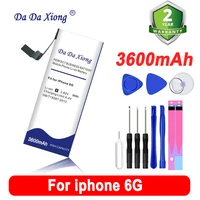 original 3600mah battery 4 7 for iphone 6 6g iphone6 cell phone 4 7 inch gift toolsstickers