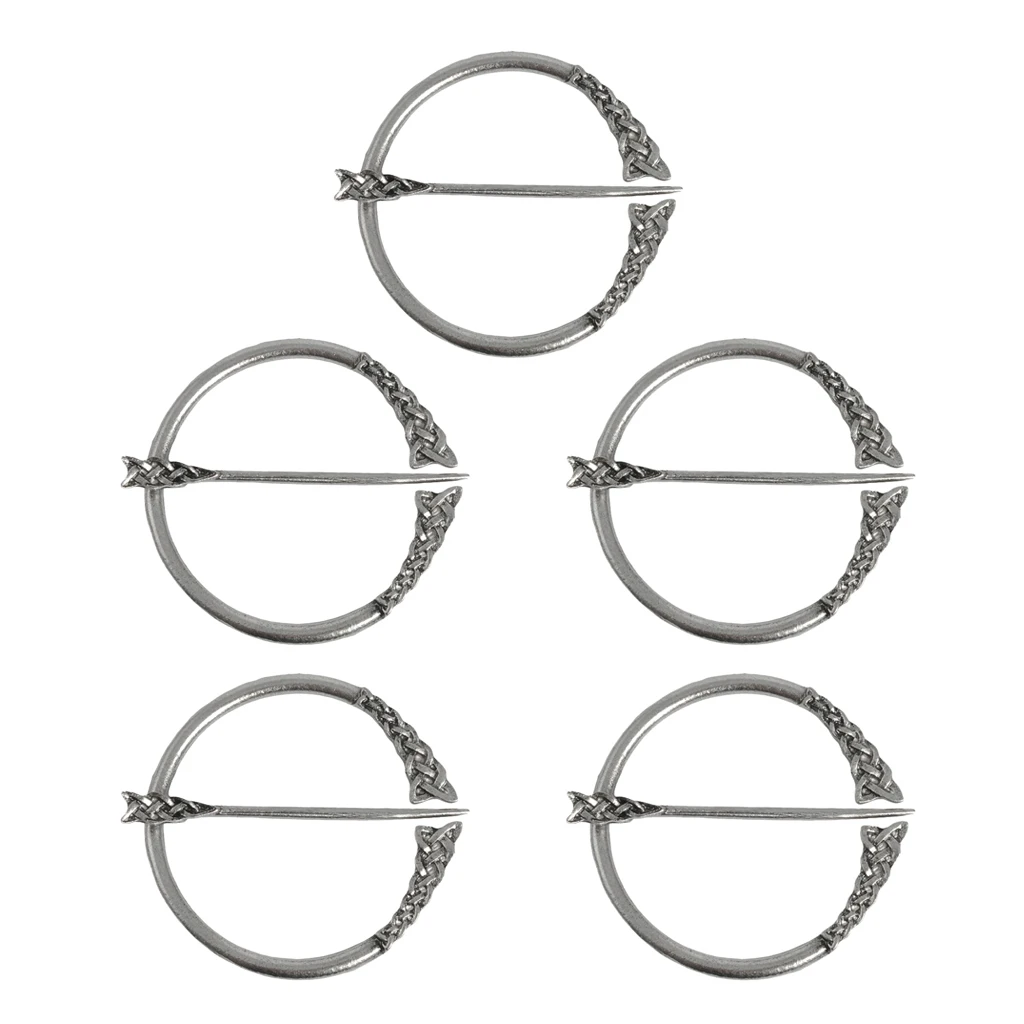 5x Ретро Викинг Норский средневековая Брошь Шпилька шарф Пряжка Застежка