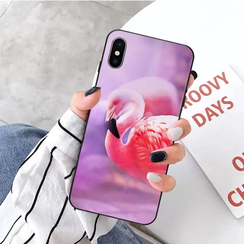 

Flamingo red bird animal Phone Case for iPhone 11 12 pro XS MAX 8 7 6 6S Plus X 5S SE 2020 XR