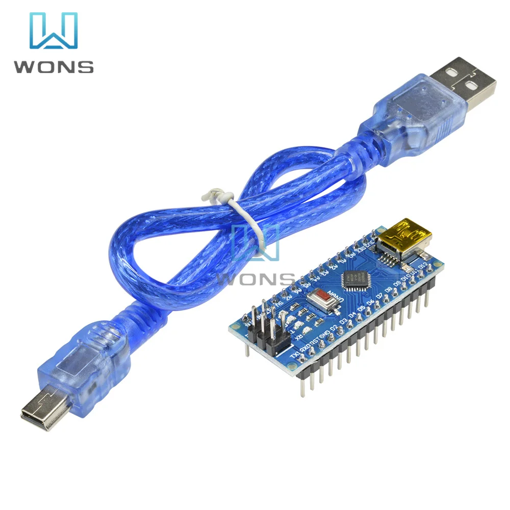 Плата разработки микроконтроллера CH340 Nano V3.0 ATMEGA328P-MU ATMEGA328 плата с кабелем типа C
