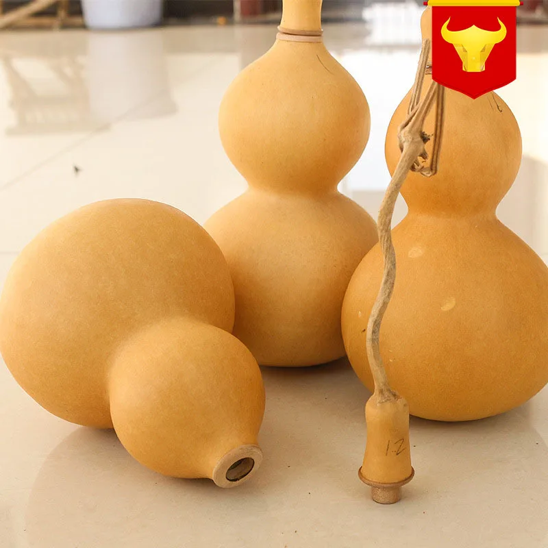 Традиционная китайская натуральная тыква на удачу Ву Лу сухая Ху деревянная