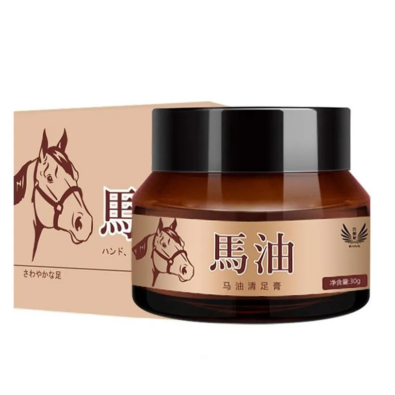 

Natural Horse Oil Foot Cream Anti-Chapping Skin Repairing Massage For Rough Dry And Cracked Chapped Feet Heel Health Skin Care