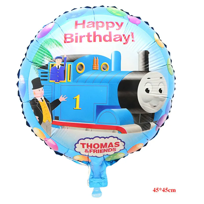 18 &quotмаленький паровозик Томас воздушный шарик из алюминиевой фольги