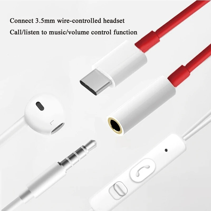 Переходник для наушников Oneplus с USB Type-C на 3 5 мм Aux аудио one plus 7