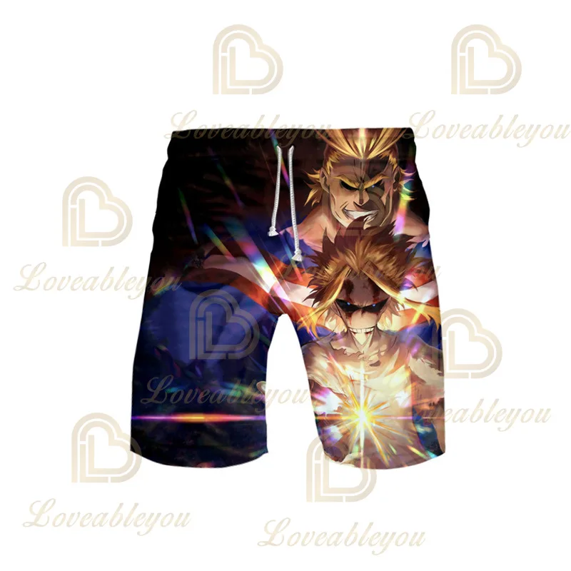 

2021 Anime 3D Print Beach Shorts Men Women Fashion Oversized Harajuku Hip Hop Pullover Coats Beach Shorts