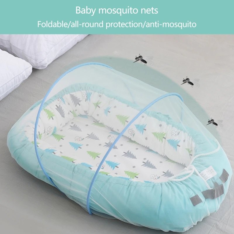 Baby Crib Mosquitoes Net Portable Foldable Infant Bed Canopy Netting Folding Sleeping Cradle Insect Net Tent Drop shipping images - 6
