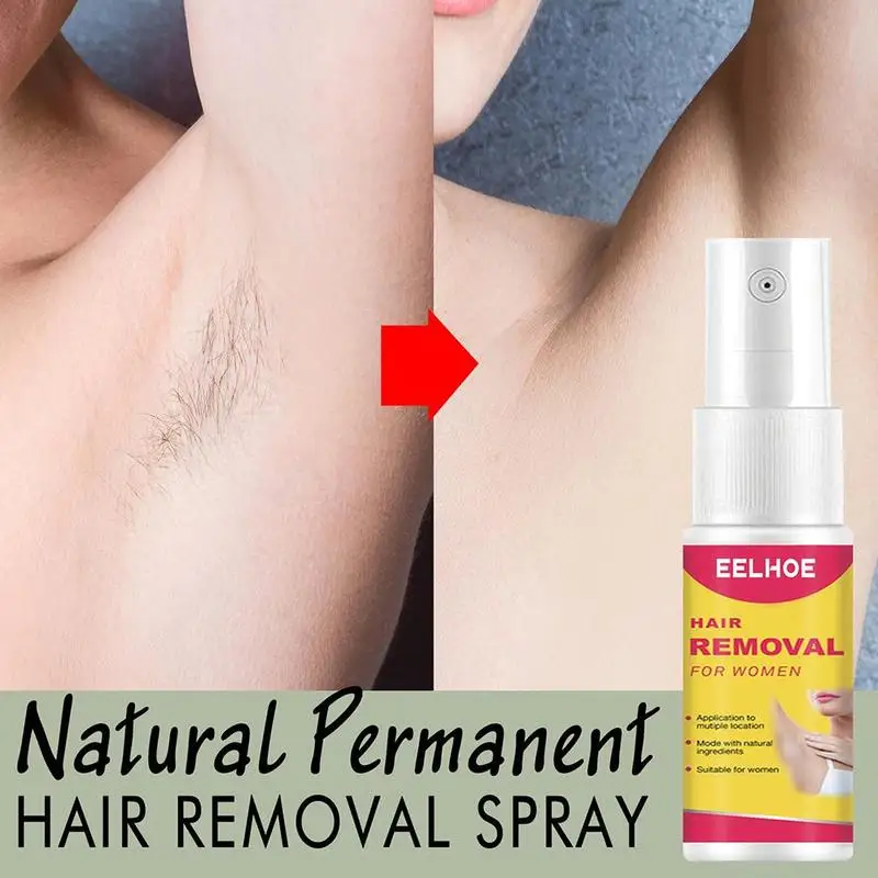 

50g Permanent Painless Hair Removal Spray Bikini Skinny Legs Skin Hair Growth Smooth Inhibit Body Serum Repair Armpits U5I0