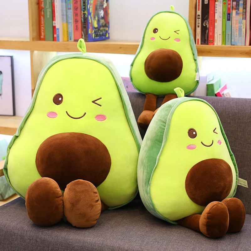 Авокадо плюшевые игрушки милые авокадо Подушка Kawaii фрукты Мягкая кукла для детей