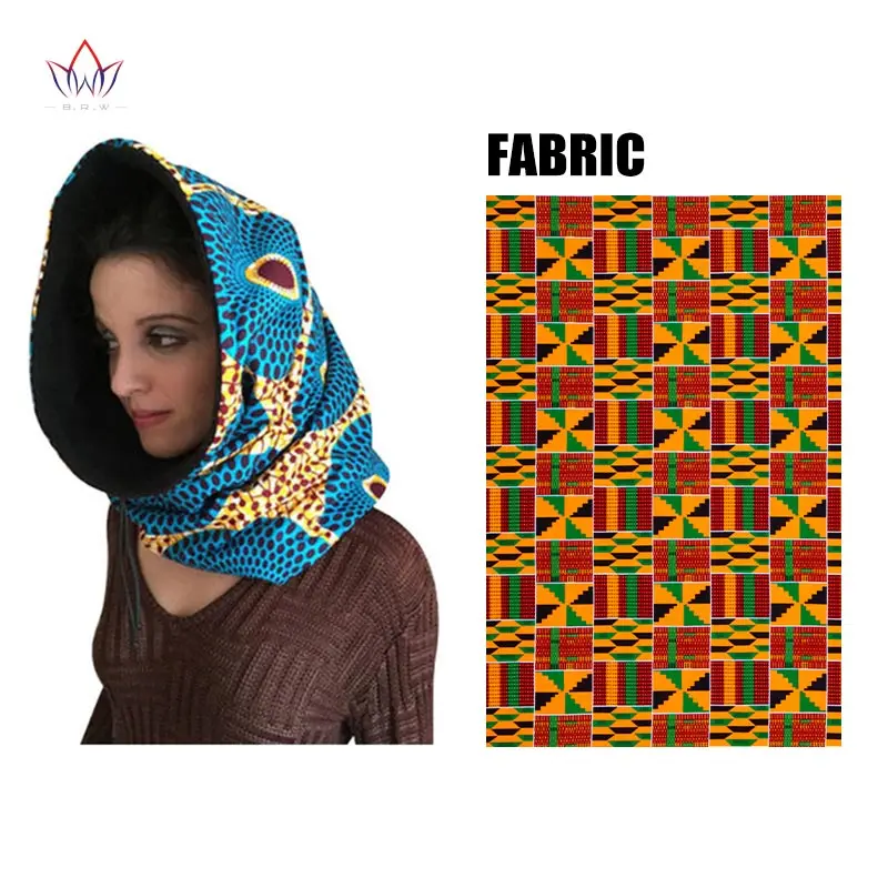 Шарф BRW в африканском стиле шарф с принтом виде воска для головы женщин хлопковые
