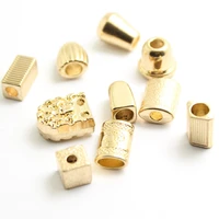 100 pcs high end bell metal windbreaker hat adjustment cord end rope buckle hardware cord locks metal stoppers for rope
