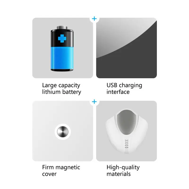 

1 Set Adult Electric Mouth Mask Smart Air Purifier 5-Layer Filter USB Charging Dustproof Anti Pollution Haze PM2.5 Respirator