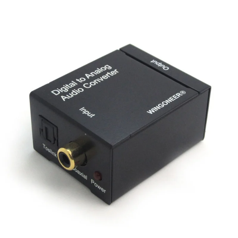 Цифровой Toslink / SPDIF в аналоговый стерео 2 x RCA аудио конвертер-цифровой конвертер