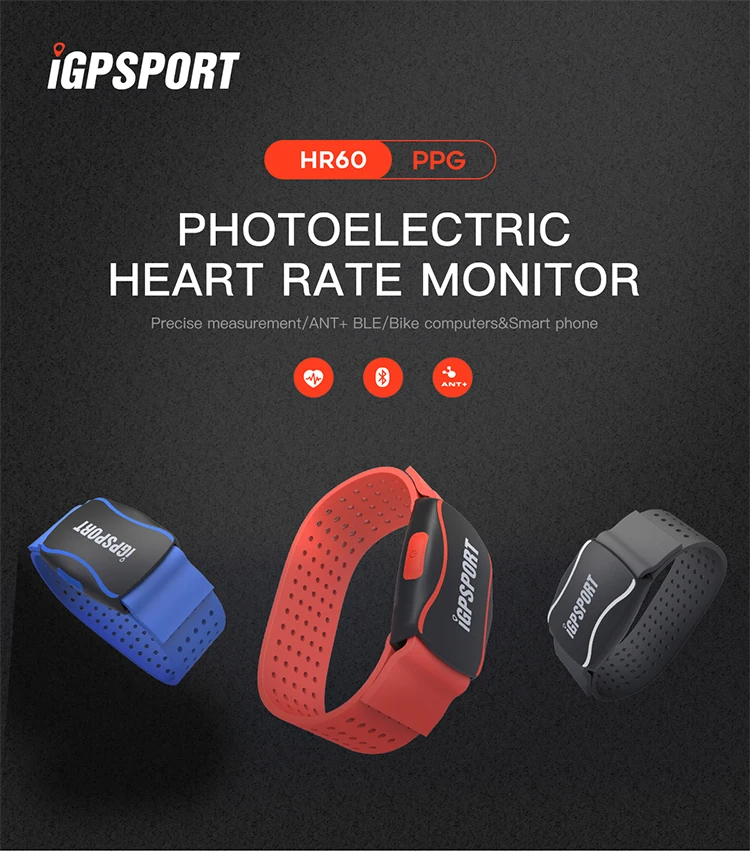 Монитор сердечного ритма iGPSPORT HR60 ANT + Bluetooth 4 0 для занятий спортом на открытом