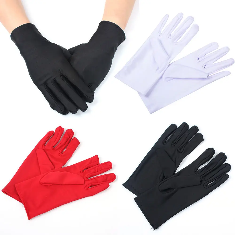 

Women Ladies Bride Wedding Wrist Short Gloves Party