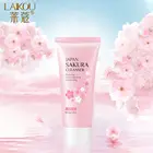 LAIKOU очищающее средство для лица с цветами вишни Глубокое Очищающее Средство увлажняющее восстанавливающее жирное средство для сужения пор уход за кожей лица