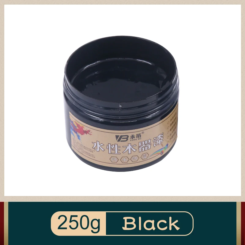 Черный Акрил Краски на водной основе Лаки для мебели деревянных дверей