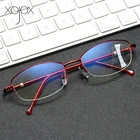 Многофокальные прогрессивные очки для чтения XojoX, для женщин и мужчин, Полуободковые очки двойного назначения для дальнозоркости + 1,5 2,5 3,5