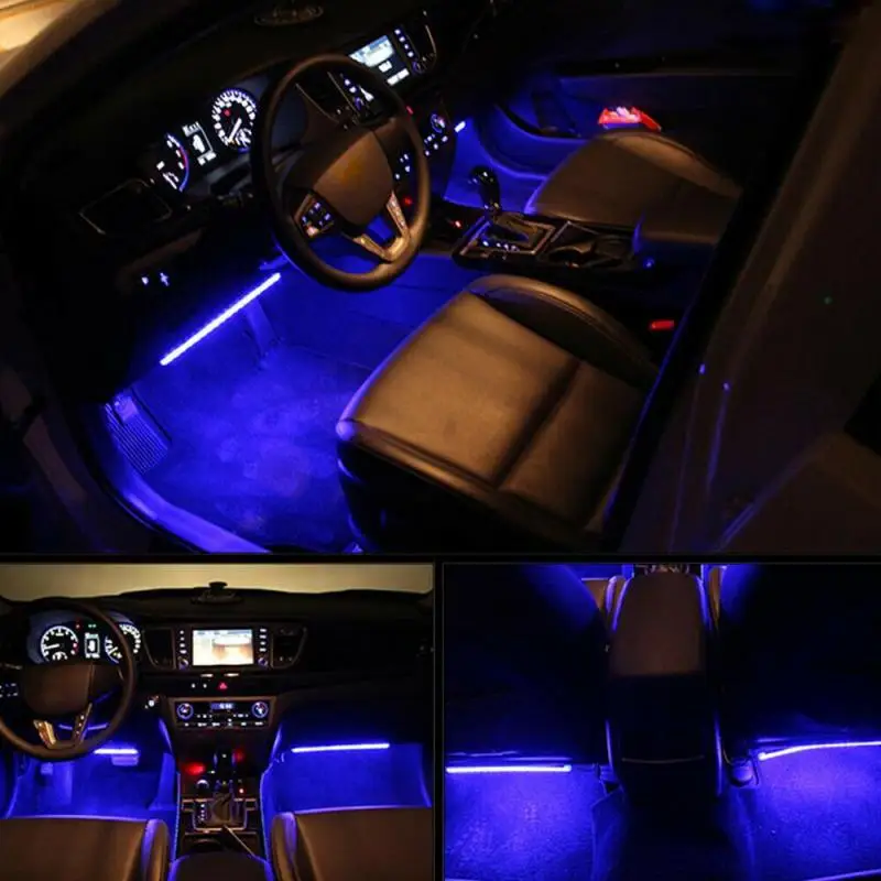 RGB IP68 водонепроницаемый напольный светильник для салона автомобиля