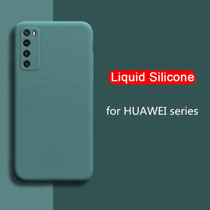 Чехол для HUAWEI NOVA7 PRO жидкий силиконовый мягкий защитный чехол объектива камеры