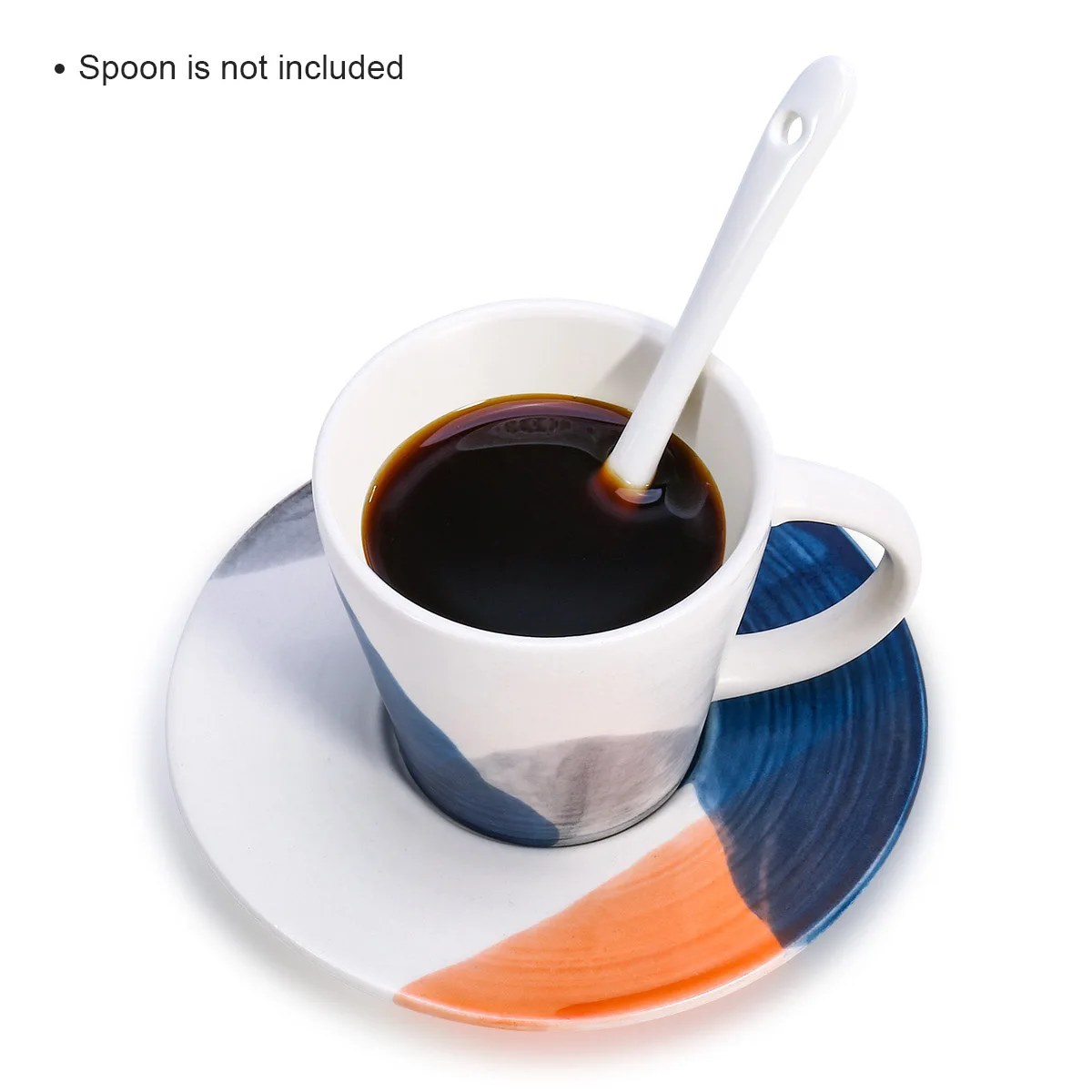 Фарфоровая посуда для кофе TOOARTS набор керамических чашек и блюдец простой