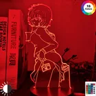 Светодиодсветильник лампа для детской спальни с эффектом загадочной девушки X, украшение для спальни, ночсветильник, подарок на день рождения, акриловая настольная лампа 3d, Urabe