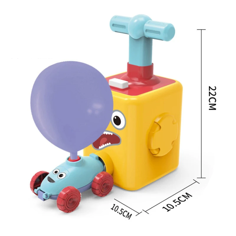 Инерционная мощность воздушный шар игрушечный автомобиль научный эксперимент