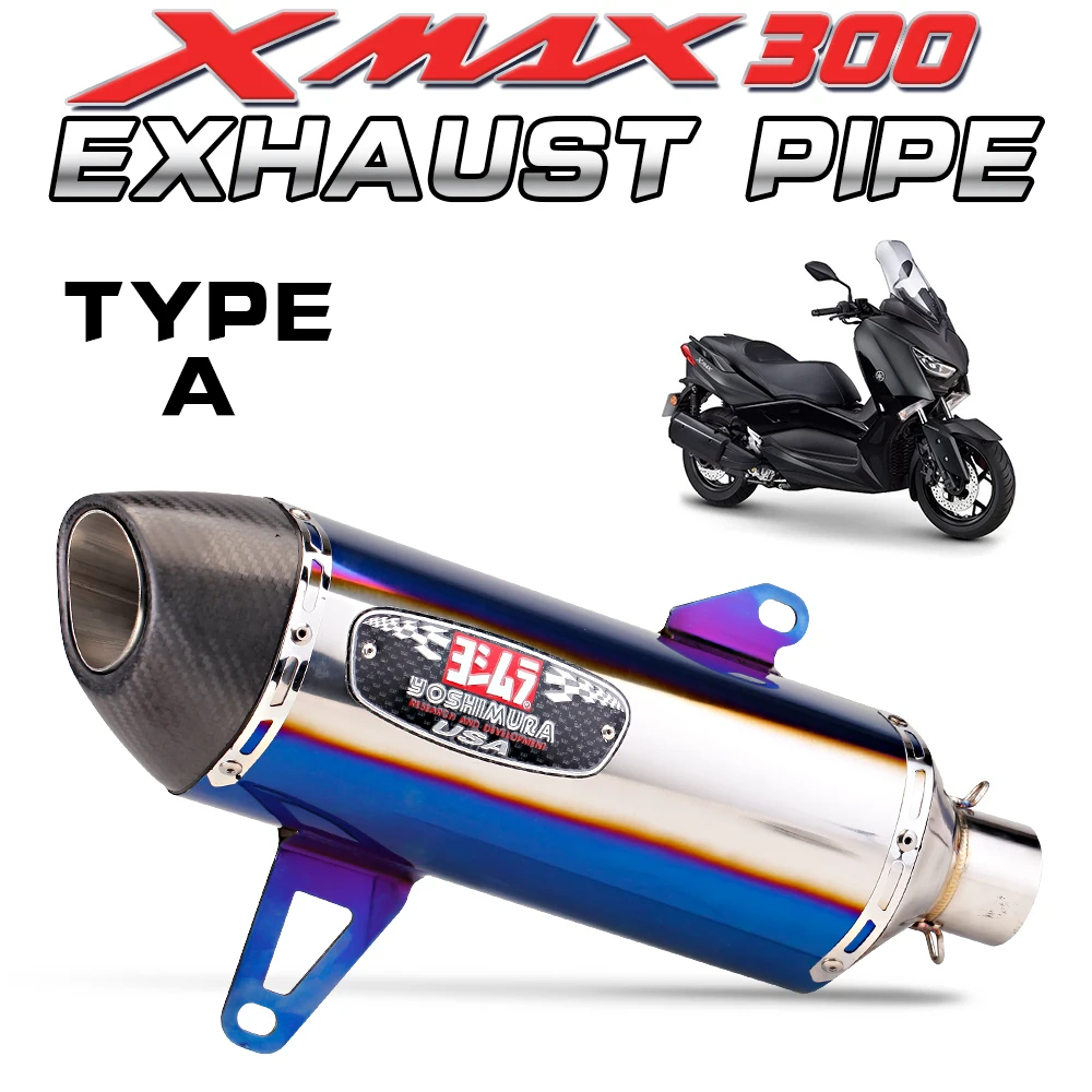 Выхлопная труба Ful System для мотоцикла Yamaha XMAX 250 300 XMAX250 XMAX300 модификация передней