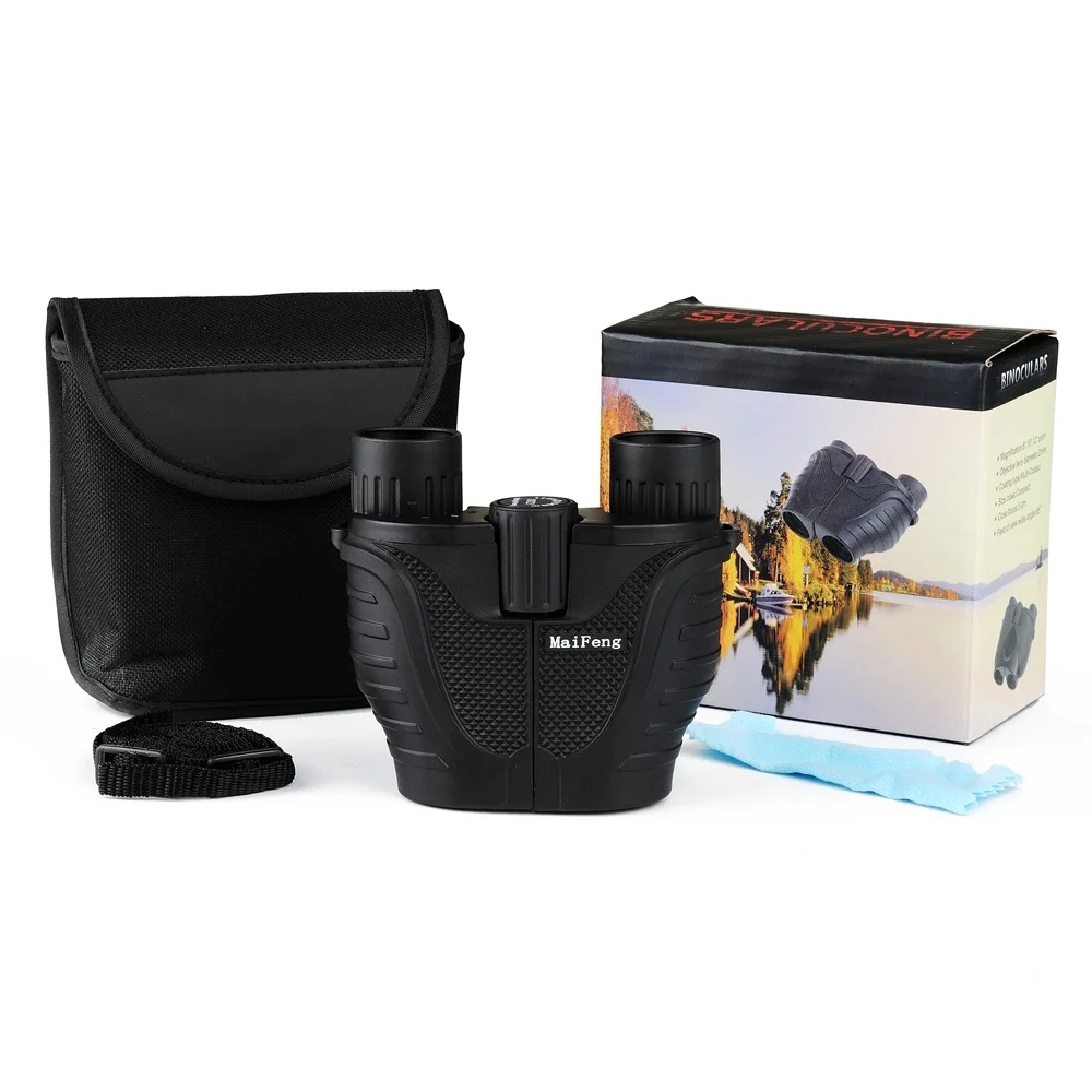 

Professional Binoculars Maifeng 10X25 Powerful Zoom Long Range Telescope Optical Green Film Waterproof Paul Bak4 Hunting Scope
