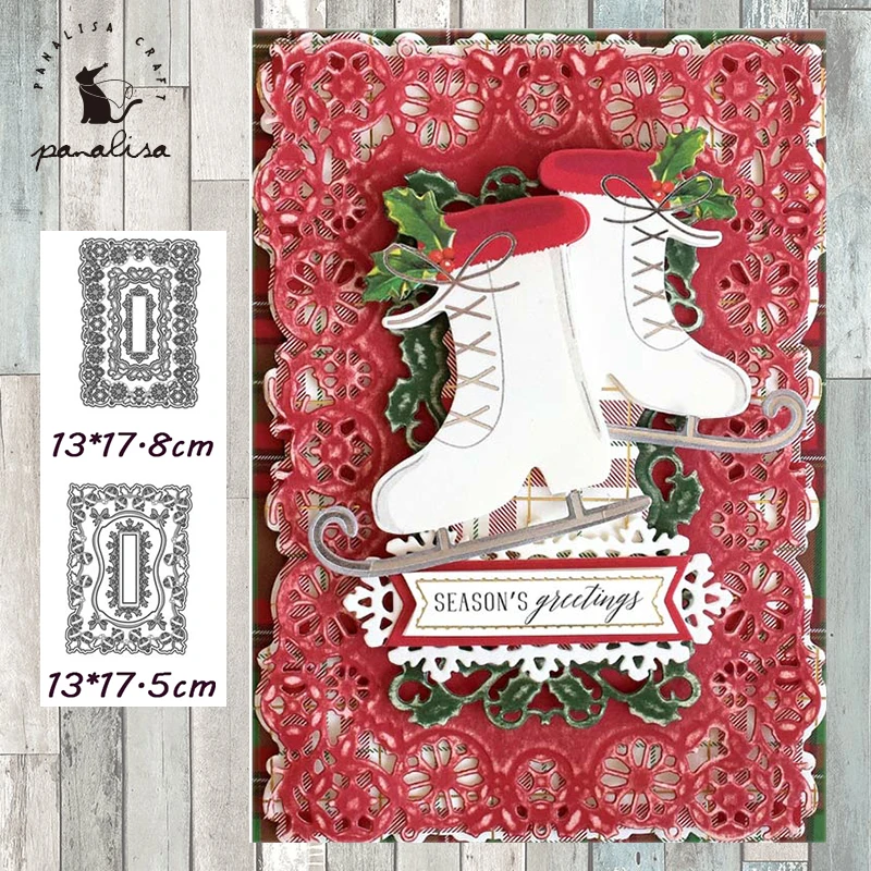 

Кружевная рамка Panalisacraft, металлические штампы и штампы для вырезания, скрапбукинга, альбома, бумажных карточек, тиснения