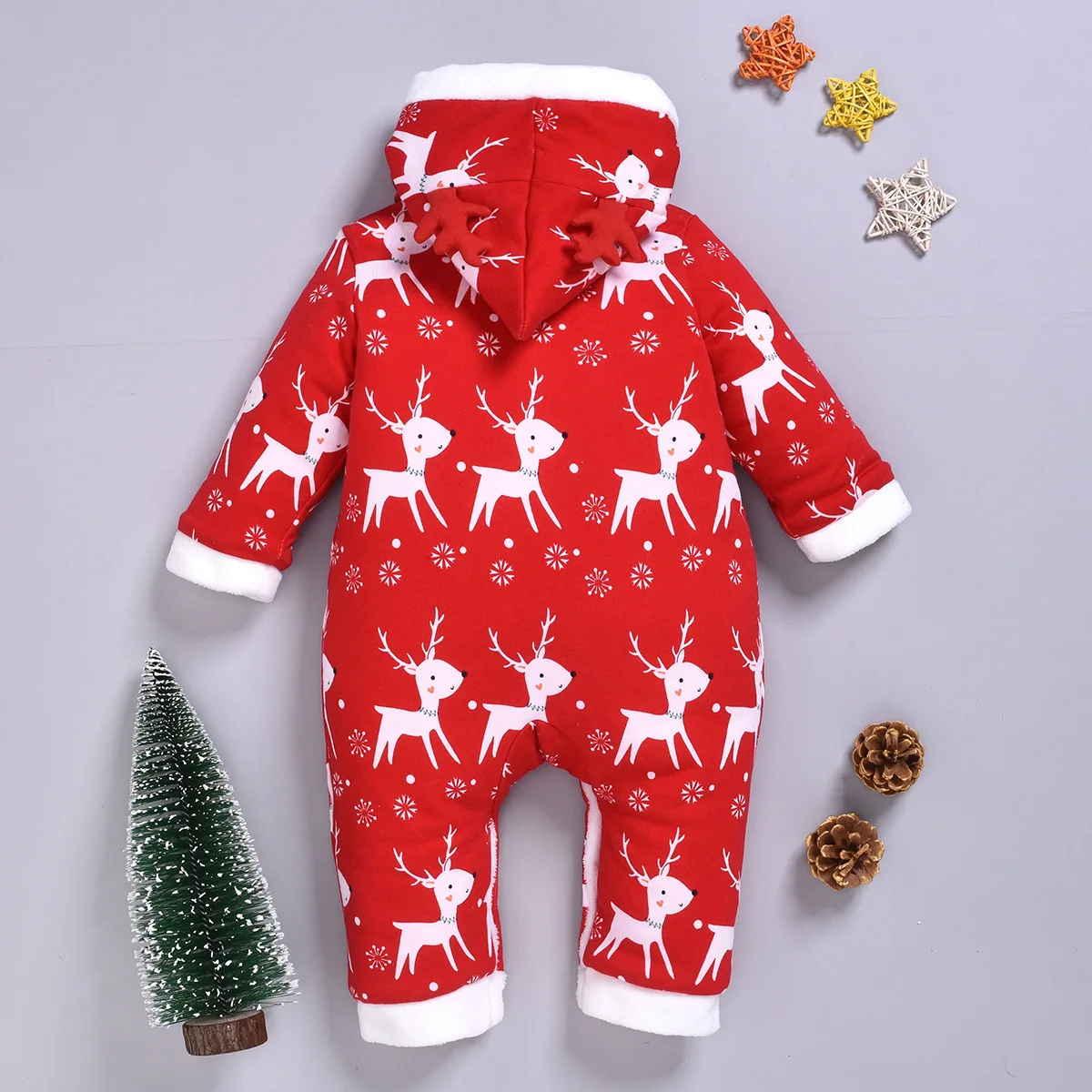 2019 г. популярные модели Рождественская хлопковая одежда детские зимние